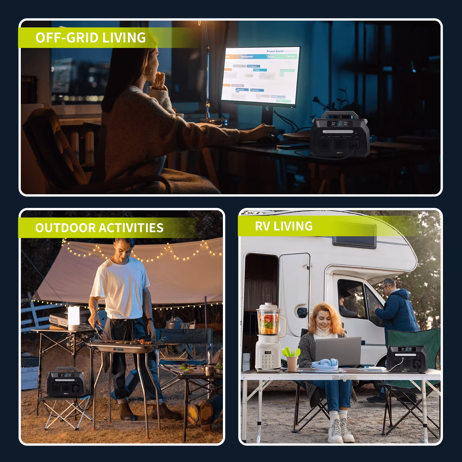 IEETek P800 kullanım alanları ev kamp karavan acil durum